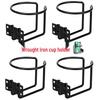 Wall-Mounted Wrought Iron Cup Holder for Car, Boat, RV, Yacht, or Office Desk