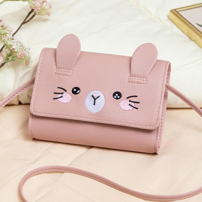Fashion Cute Oblique Span Bag Mall Bag New Embroidered Cat Change Bag Gift Small Bag