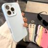 Роскошный Матовый Мягкий Силиконовый TPU Чехол для iPhone 16 15 14 Plus   11 Pro Max Простой Однотонный Резиновый Конфетный Цвет Ударопрочный Чехол