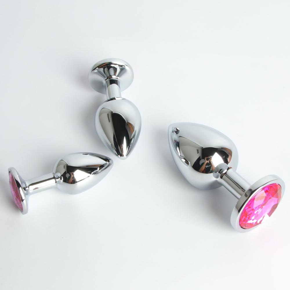 Анальная пробка Gem Анальная пробка Массаж простаты Дилататор Пробка Ювелирные изделия Стимулятор анальной дилатации Анальная пробка Секс-игрушки Игра для взрослых Анальная пробка