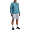Under Armour Project Rock Johnson Training Hoodie Мужские толстовки с капюшоном синего цвета 1370453-416