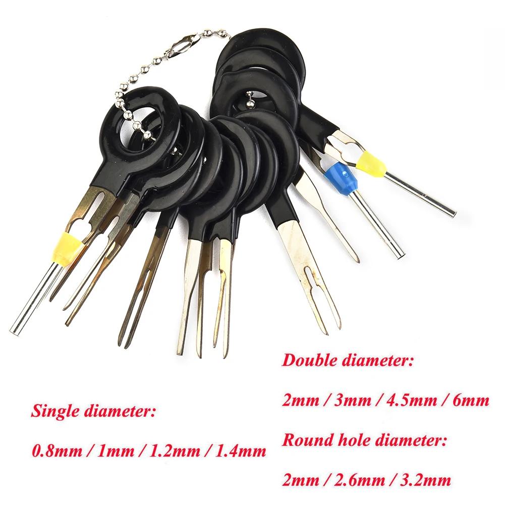 11 шт. инструмент для снятия клемм автомобильных проводов, набор для снятия обжимных разъемов, набор для ремонта клеммных колодок