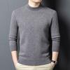 Men's Winter 100% Wool Round Neck Pullover Sweater