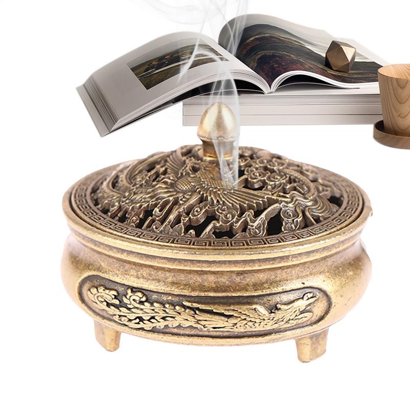 Китайская мини-подставка для благовоний, горшок, настольное украшение, декоративный, ручной работы, компактный держатель для конусов благовоний для гостиной, прочный