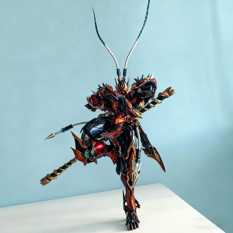Motor Nuclear 1/72 Король Обезьян Сунь Укун Сборная Модель Набор Фигурка Действия Покрашенный Меха С Деталями Эффектов Коллекционная Игрушка Подарок Мальчику