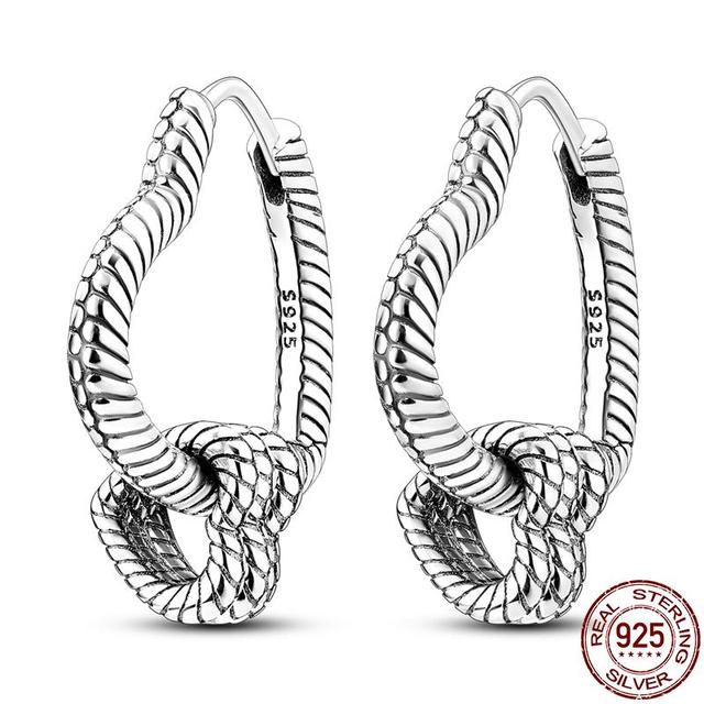 Серьги для женщин, серебро 925 пробы, серьги-кольца, стерлинговое серебро 925 пробы, оригинальный сертифицированный женский трендовый подарок