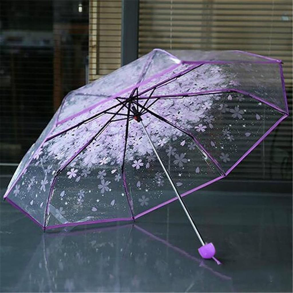Transparent Clear Umbrella    3 Fold Umbrella