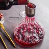 Crystal Glass Golden Mountain Waterfall Wine Decanter