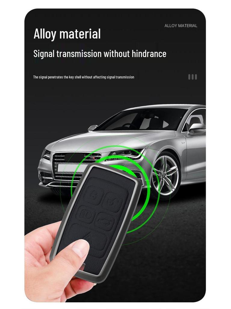 Чехол для ключа автомобиля Jaguar: Совместим с 23 XFL, XEL, F-Pace, E-Pace, XJL, F-Type - Стильный металлический корпус и застежка для мужчин.