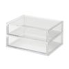 Overlapping Acrylic Case 2 Drawers Width X Depth 13 X Height 47380910 Approx. 17.5 9.5cm