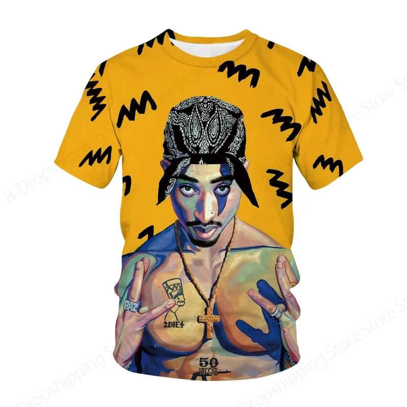 Новая мужская женская футболка рэпера Тупака 2Pac с 3D-принтом, модная летняя повседневная футболка с коротким рукавом, женские топы, футболки, альбом