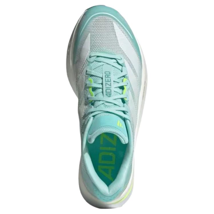 Adidas Adizero Boston 13 Полу-флэш Аква Зеро Металлик Люцидный Лимон Женские Кроссовки JS4957