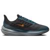 Nike Air Winflo 9 Shield Black Deep Jungle Мужские кроссовки Geode-Teal Safety-Orange DM1106-002