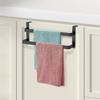 Practical Hanging Cabinet Door Towel Rack 2 Layer Rust-resistant Towel Bar No Drilling Space-Saving Towel Hanger Home