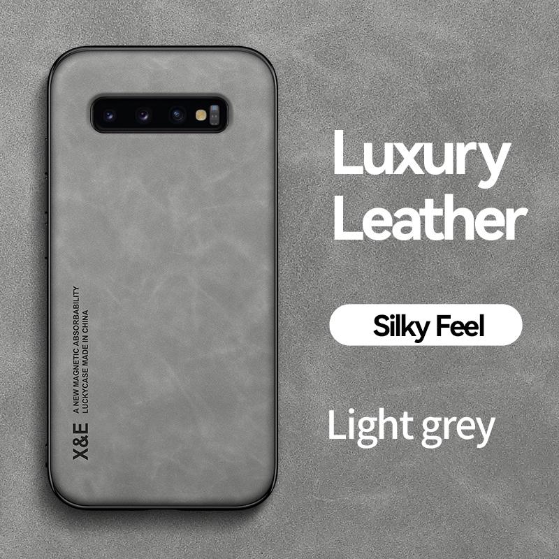 KEYSION Роскошный чехол из искусственной кожи для Samsung S10 Plus S10+ S10e S9+ Силикон+ПК Противоударная задняя крышка для телефона для Galaxy Note 9 8