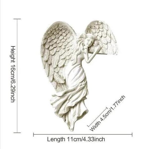 16 см крылья ангела дверная рама настенная скульптура орнамент домашний декор сказочная дверь потертый шик
