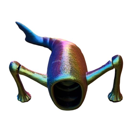 3D Printed Sea Creature Toy Deep Sea Animal Figurine with Movable Joints Articulated Mythical Ocean Predator Model Decoration Ocean Lovers Gift