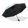 1pc Hello Kitty & Friends Automatic Opening/Closing Umbrella with Foldable Design, Iron Frame, Outdoor Use, Festival Gift for Fans, Travelers, Daily U