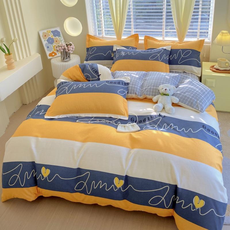 Ins Style Luxury Retro Style Small Fresh Floral Quilt Set Four Piece Bedding Set Student Dormitory Three Piece Bed Sheet Set