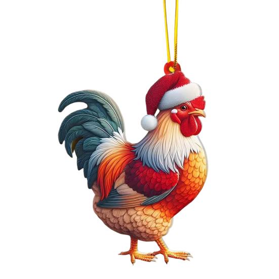 Yousheng 2D Акриловое Рождественское Украшение Милый Плоский Белый Медведь/Осьминог/Попугай Животное Подвеска на Зеркало Заднего Вида Автомобиля Аксессуары для Интерьера Автомобиля для Окна Стены