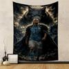 Wolf Warrior Football Art Patterned Tapestry for Bedroom and Living Room Home Decor