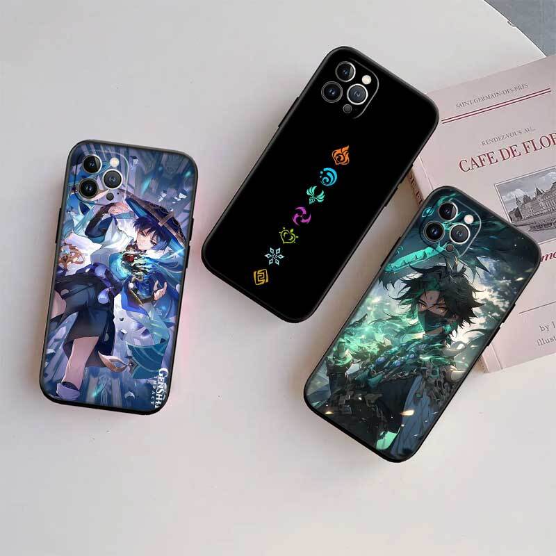 Чехол Genshin Impact для Samsung Note 20 10 S25 Plus Ultra Lite FE M20 M21 M30 M31 M51 A11 A26 A51 A52 A53 A56 A70 A71 A72 A73