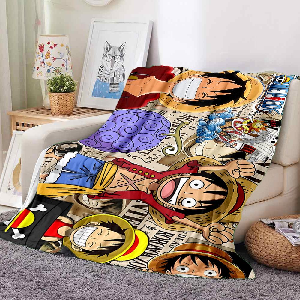 One Piece Flannel Blanket Throw Blanket Soft Warm Sofa Bed Camping home Decor Unique Christmas Gift C926841