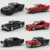 City Vintage Speed Car MOC Rally Sports Model Building Blocks Old Super Race Classical Vehicle  Racing Bricks Christmas Gift Toy