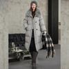 Bai Lu Yu Elegant Fur Collar Long Down Jacket