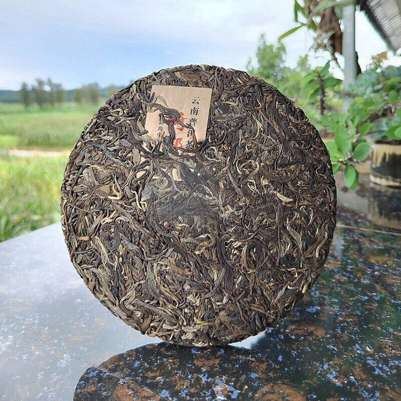 357 г Сырой чай Ибан Пуэр Древние шесть великих чайных гор Юньнань Пирог из старого дерева