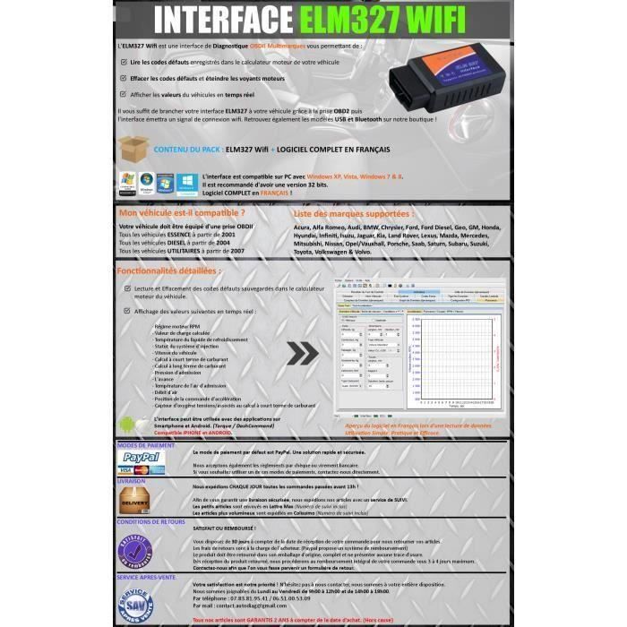 Elm 327 Wifi - Интерфейс Автомобильной Диагностики~Yj14702