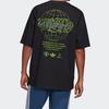 Adidas Originals Trefoil Back Earth Graffiti Print Short Sleeve T-Shirt Men Tops Black GK7223
