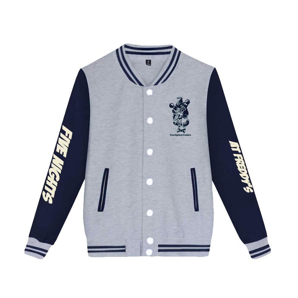 Куртка-бомбер Five Nights At Freddy's для женщин и мужчин, модная бейсбольная куртка в стиле Харадзюку, женская уличная одежда, весенне-осенняя верхняя одежда-бомбер