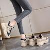 Chunky Sneakers Women Spring Autumn Thick Bottom Dad Shoes Woman Fashion PU Leather Platform Sneakers Ladies