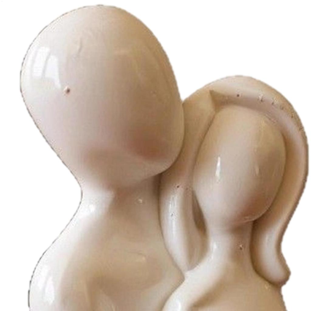 Love Statue Resin Aesthetic Home Decor Small Figurines Couples Bedroom Decor For Bedroom Living Room Office Birthday Wedding