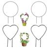 Plant Circle Trellis Climbing Plants Coated Wire Trellis Planter Insert Heart