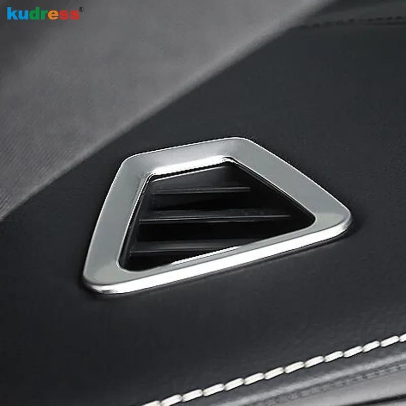For Volvo XC60 XC 60 2018 Carbon Fiber Car Front Upper Air Condition Vent Outlet Cover Trim Interior Accessories