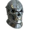 Devilish Ghost Face Skull Steel Helmet - Eerie Design for Collectors, LARP, and Halloween Costumes
