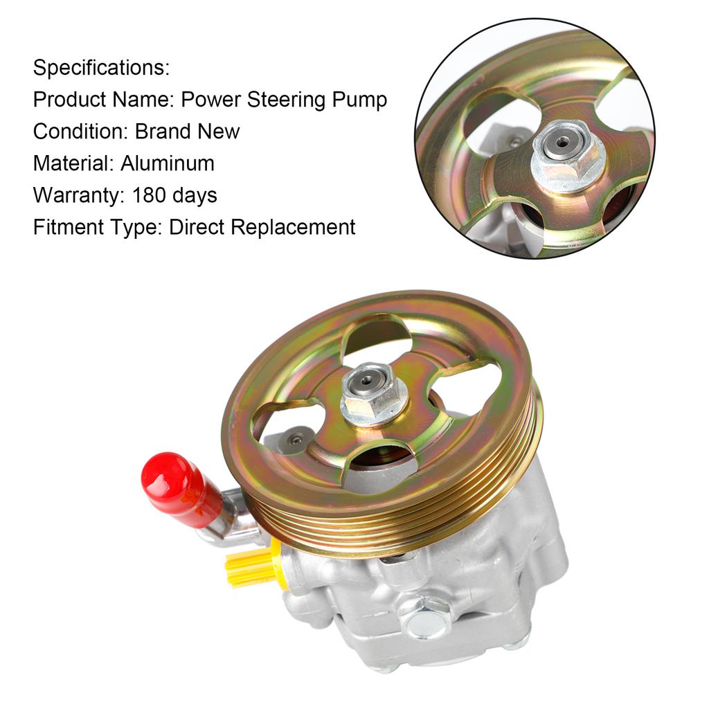 Насос гидроусилителя руля 34430FE040 Подходит для Subaru Impreza WRX STI 2002-2007 с шкивом
