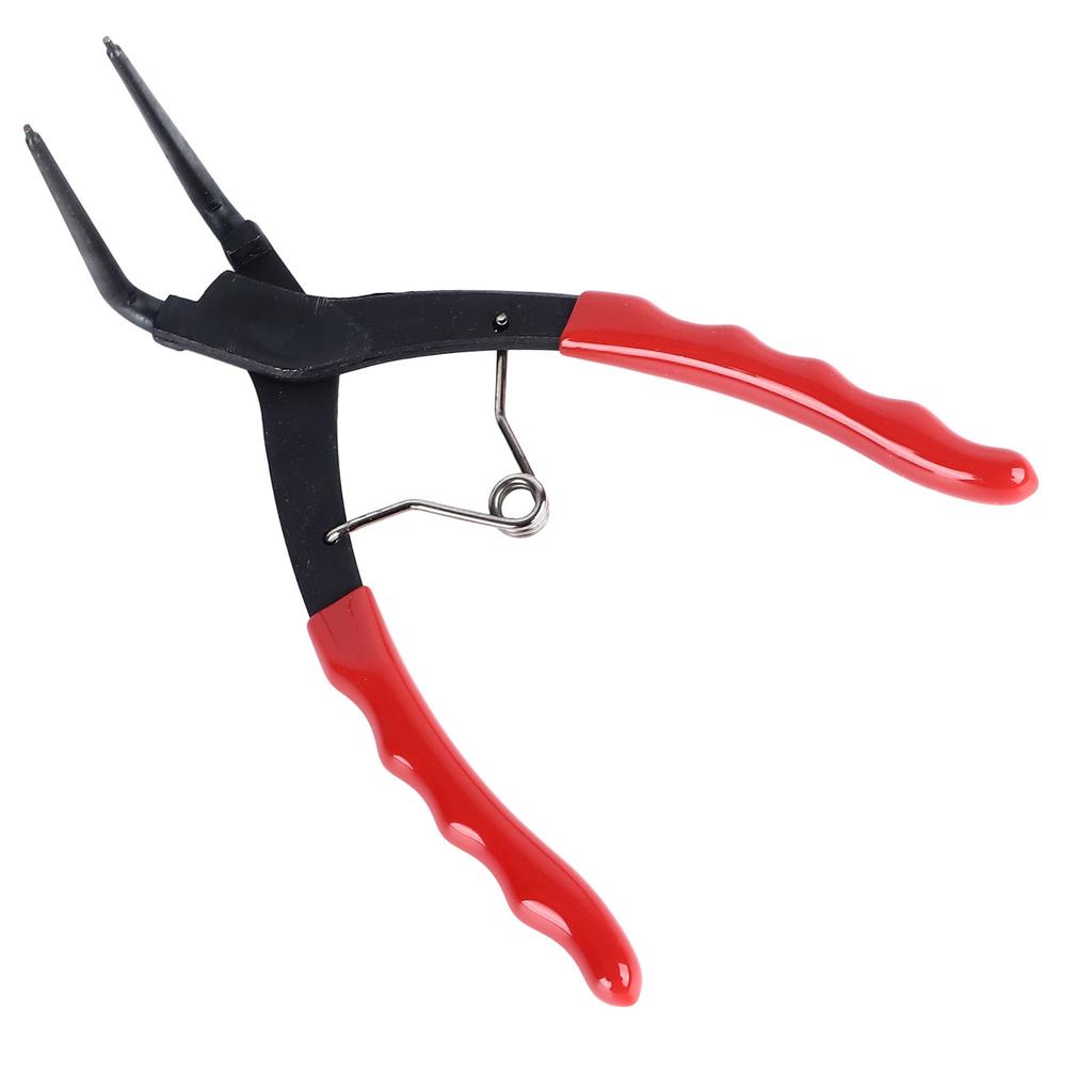 Плоскогубцы для стопорных колец Сверхмощные Внутренние Изогнутые 90 Градусов Длинные 7 дюймов Углеродистая сталь Подпружиненные