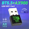 900Mbps USB WiFi 6 Bluetooth 5.3 Adapter 2 In 1 Dual Band 2.4G&5GHz Wireless Network Card for Desktop Laptop PC