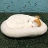 Дышащая собака Кошка Домашний декор Поделка Электронный питомец Мягкая игрушка Симуляция Животное Плюшевое украшение