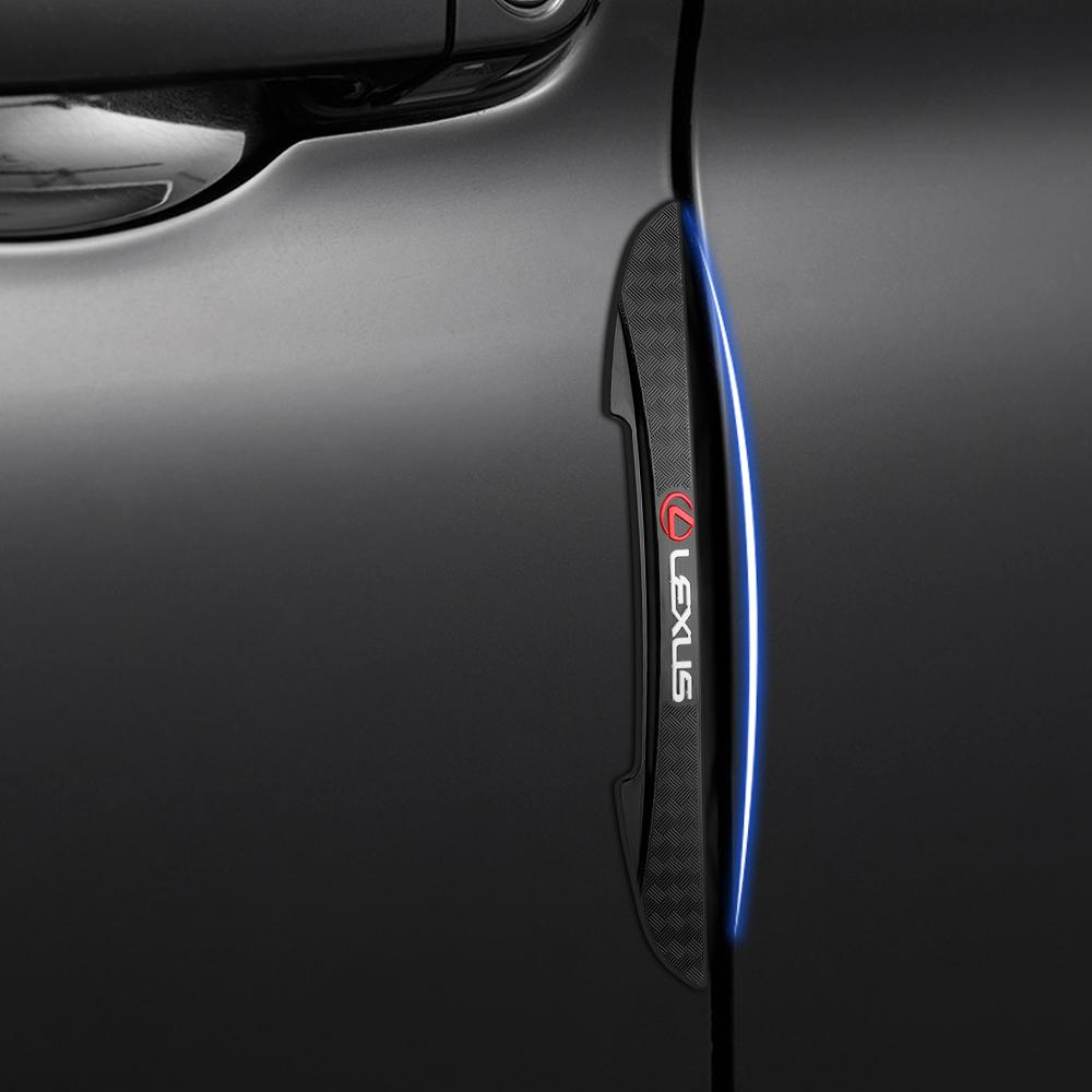 4Pcs Car Door Edge Protection Strips Stickers Anti-collision Scratch Decals For Lexus LS LC IS350 ES300 GS350 CT200h GX460 NX300