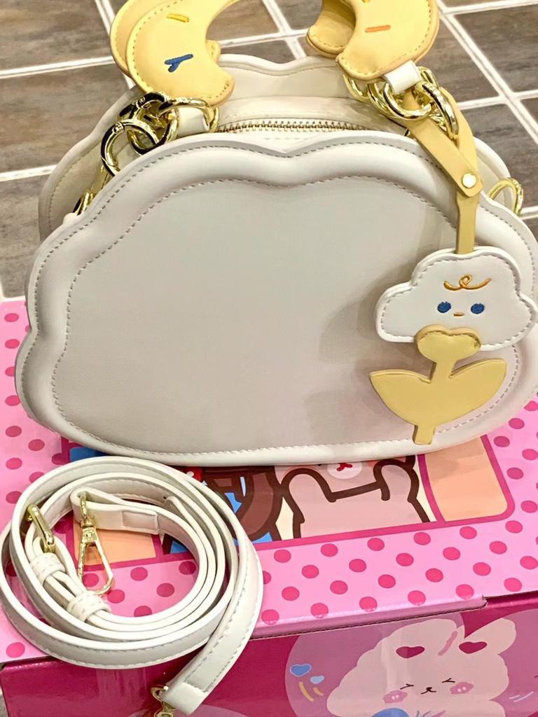 Нишевая милая кремовая сумка-облако через плечо 2025 - Простая и универсальная для женщин