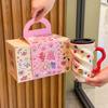 Give Girls Birthday Gifts, Polka Dot Bear Mugs, Large-capacity Ceramic Drinking Cups, Girlfriends' Souvenirs, Gift Boxes.