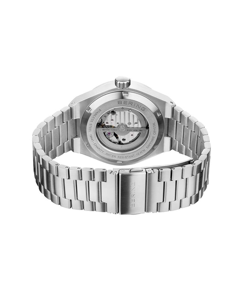 BERING 19441-Charity Automatic Men's Watch Polar Bear Sapphire Crystal Stainless Steel 10ATM