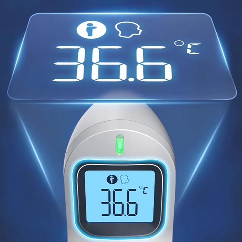 Philips Инфракрасный лобный термометр Двойные звуковые и световые напоминания об аномальной температуре тела Функция памяти Бесшумный режим Большой светодиодный HD-экран
