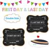PETCEE First & Last Day of School Chalkboard - 9.5" x 12" Back to School Board Sign Reble 1st Day of Preschool Kindergarten Photo Props Gifts for