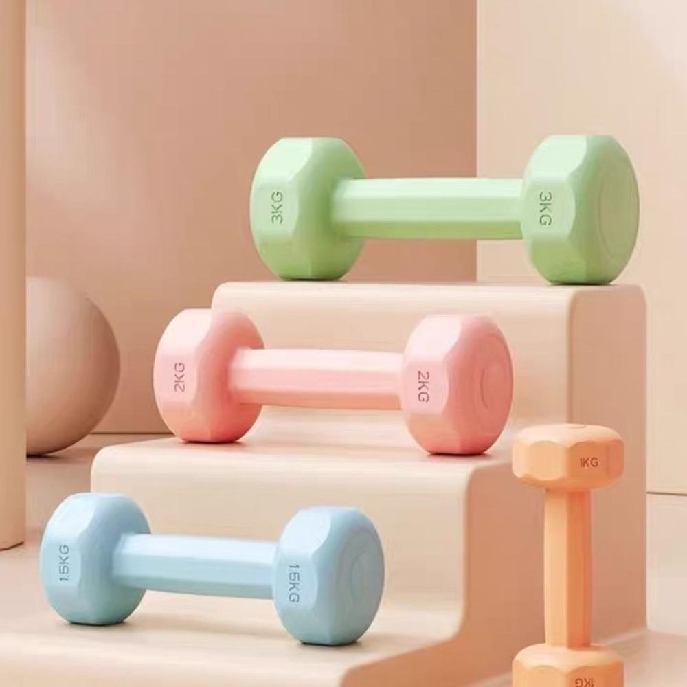 1 кг Гиря ПВХ Маленькая гантель Высокое качество Фитнес-набор гантелей Женский фитнес