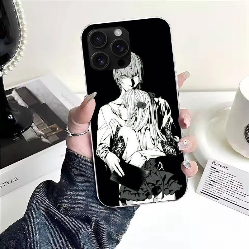 N-Note D-Death Anime Ryuk Soft Phone Case For IPhone 11 17 Air 16E 16 Pro Max 15 + 14 Plus 13 Mini 12 Apple 7 SE 8 Fundas Coque